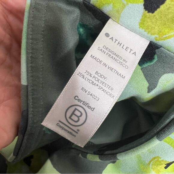 ATHLETA Elation Floral 7/8 Tight Size Small floral green - Picture 6 of 7